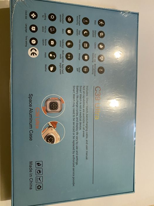 Smartwatch C39 ultra nowy zapakowany