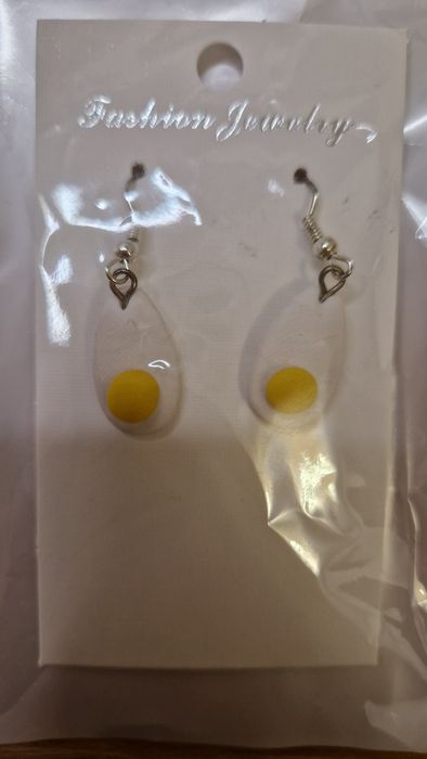 Kolczyki jajka sadzone