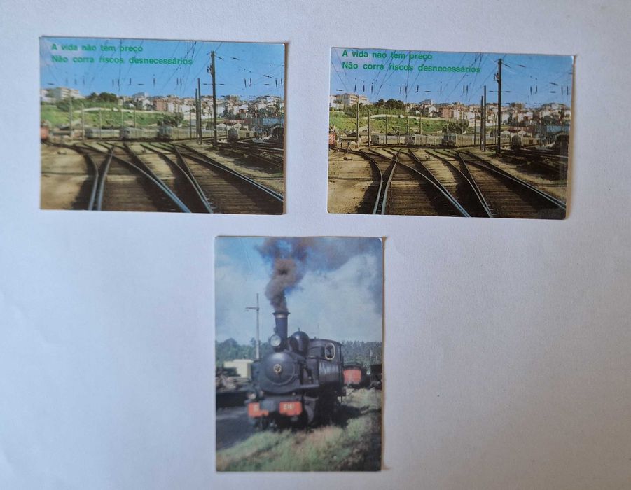 Calendários dos Caminhos de Ferro Portugueses entre 1981 a 1992