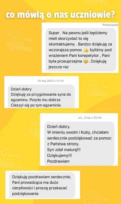 Korepetycje język polski - online, egzamin ósmoklasisty, matura