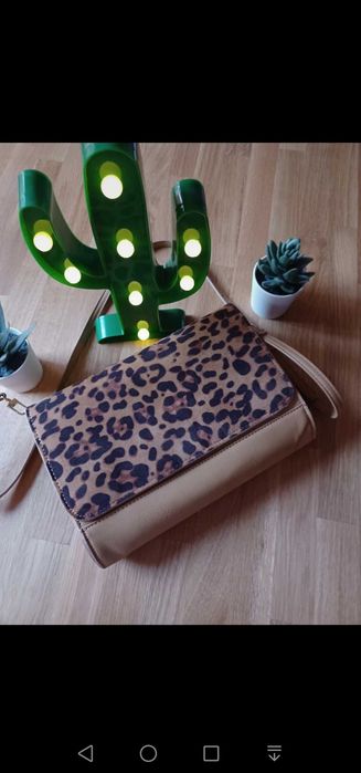 Mala tiracolo print animal leopardo parfois