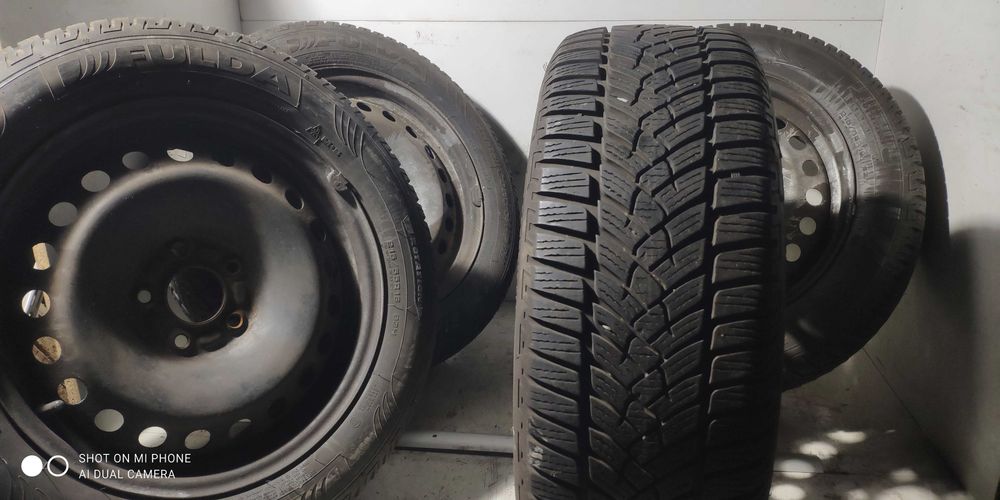 Koła 215/55R16 FULDA 5x108 VOLVO stalowe 16 komplet opony zimowe NOWE