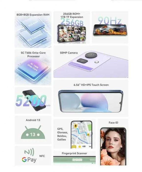 Cubot Note 50 8/256GB Green