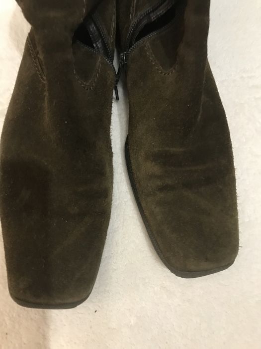 Gabor. Kozaki skórzane zamsz. Brąz. R.40