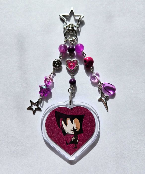 Breloczek GAZ / Invader Zim / alternative emo scene alt y2k 00s