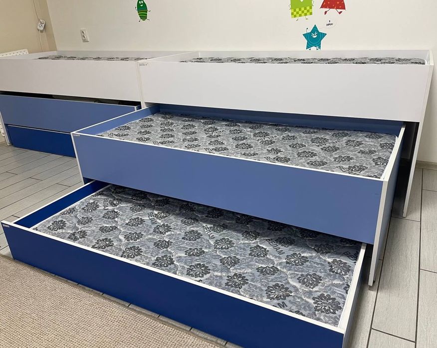 3х поверхове дитяче ліжко, матрац в подарунок