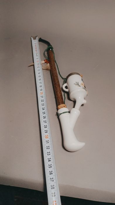 Porcelanowa fajka myśliwska bawarska prl