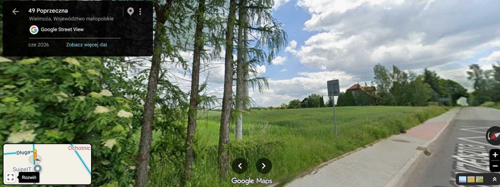 atrakcyjna działka budowlana 800 m2