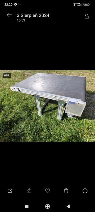 Transtporter  taśmociąg podajnik rolkowy sortownik