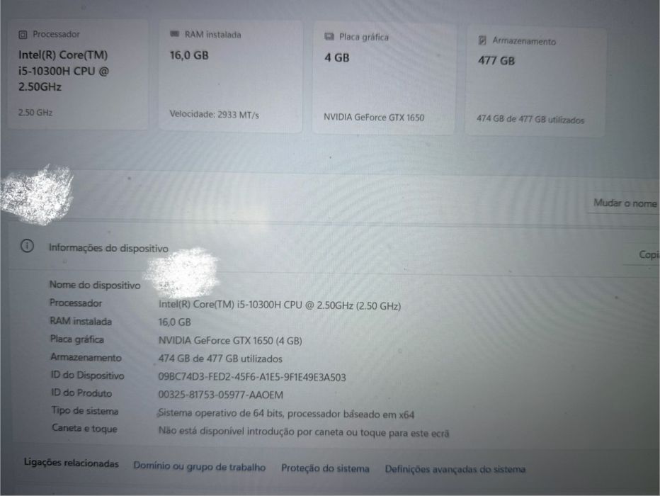 Lenovo Legion Gaming Laptop i5 GTX 1650
