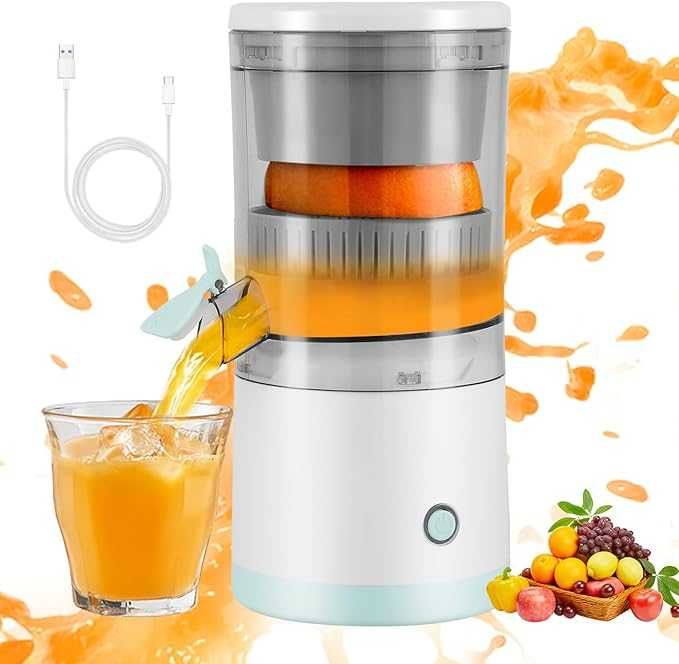 Wyciskarka obrotowa do cytrusów 45w mocna bezprzewodowa usb C 554