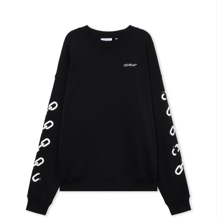 Off-White Chain Arrows Print Crewneck Sweatshirt