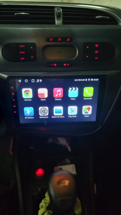 Rádio Android 14 com GPS SEAT LEON (Artigo Novo)