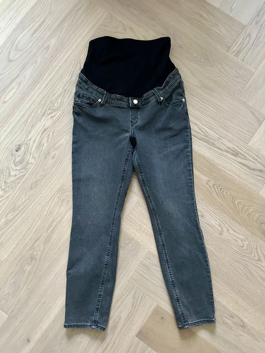 Spodnie ciążowe H&M mama fit ankle jeans szare rozm S