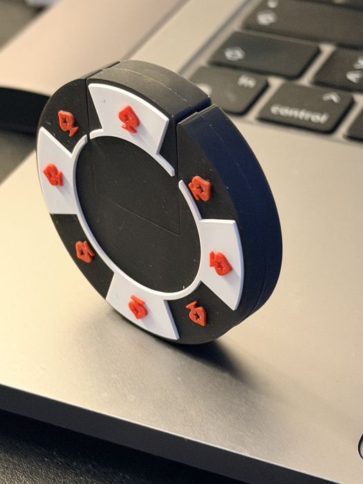 Pen USB 128gb em forma de ficha de casino