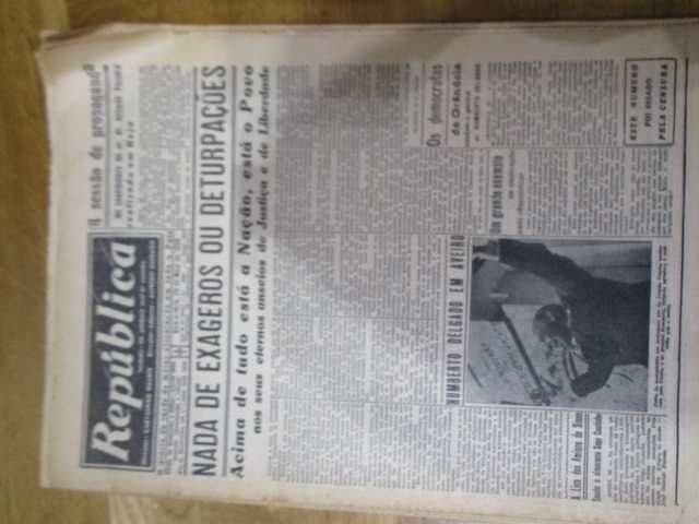 General Humberto Delgado 1958 Jornais Republica   Eleições