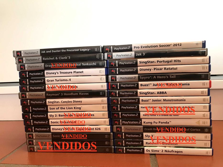 Videojogos PlayStation 2 em caixa (preços na descrição)