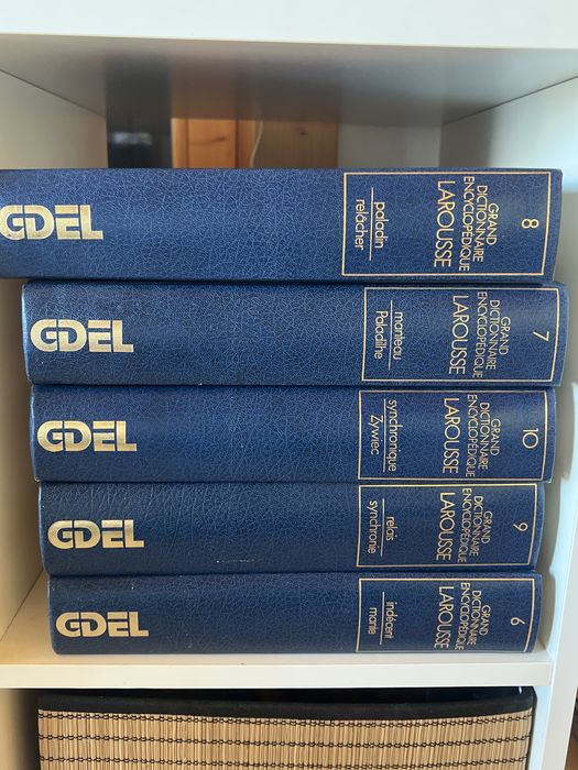 Enciclopédia Larousse 1984 – 5 Volumes – Capa Dura