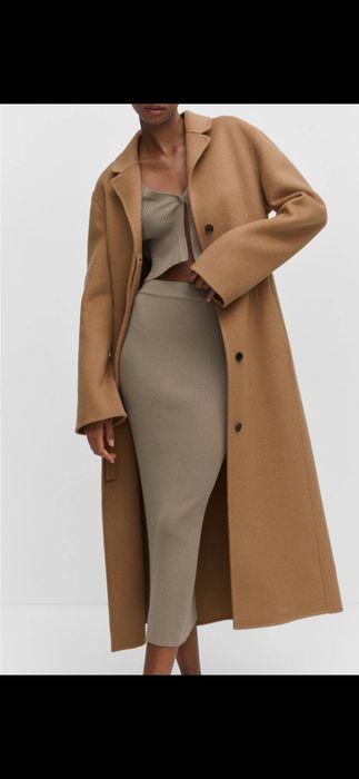 Płaszcz mango 38rozm 75%wełna