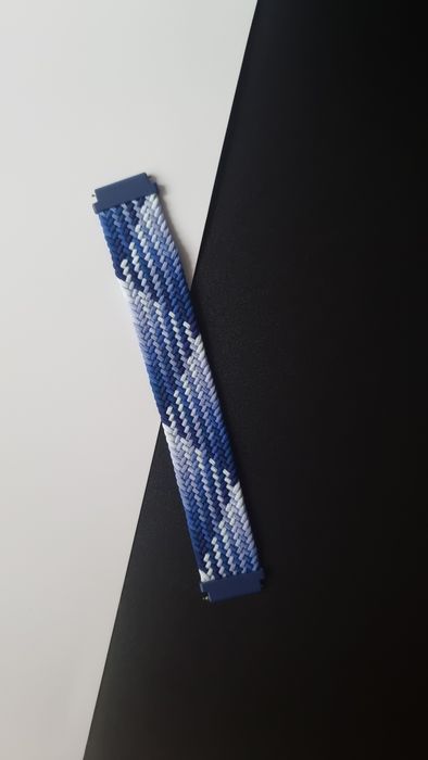 Pasek plecionego materiału 20 mm do zegarka Samsung, Huawei, Amazfit,