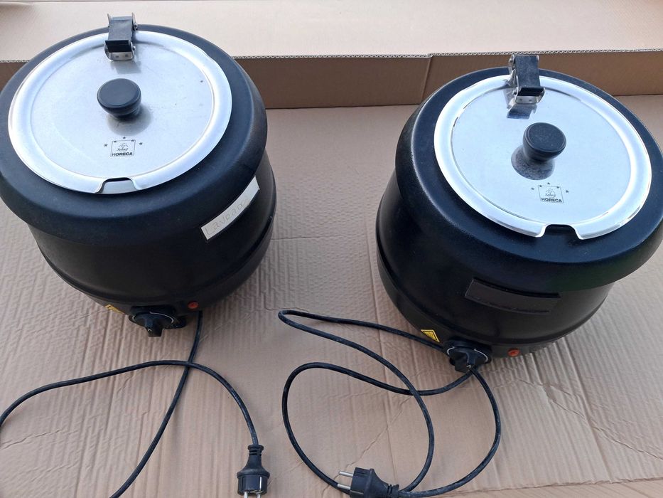 Panelas eletricas para sopa, com regulação de temperatura
