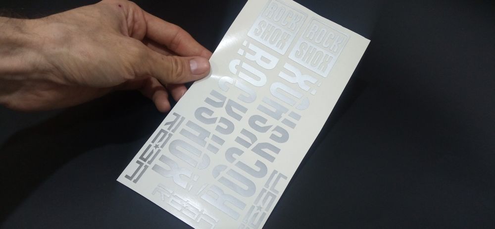 Наклейки на вилку велосипеда рок шок неба rock shox reba