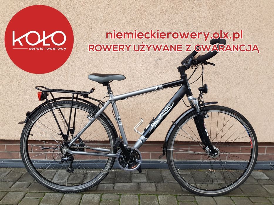 Rower męski trekkingowy RIVERSIDE koła 28 SHIMANO DEORE aluminium