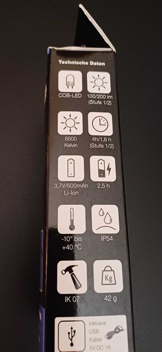 Lanterna de Cabeça c/ Sensor HD200 As Schwabe 42825 (NOVA)