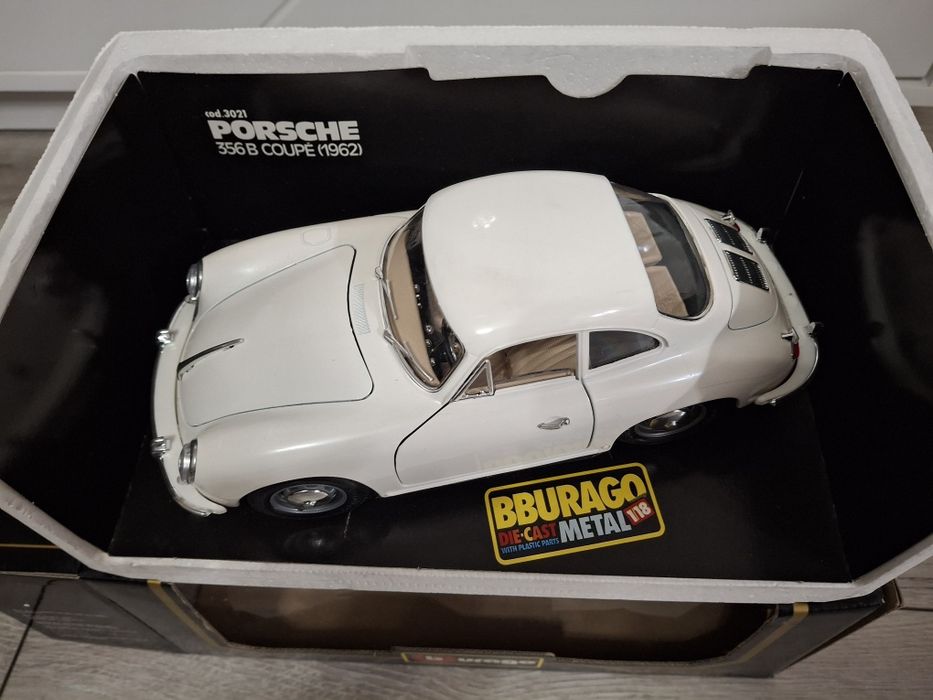 Samochód Kolekcjonerski Porsche 356B Coupe 1961 Bburago 1:18