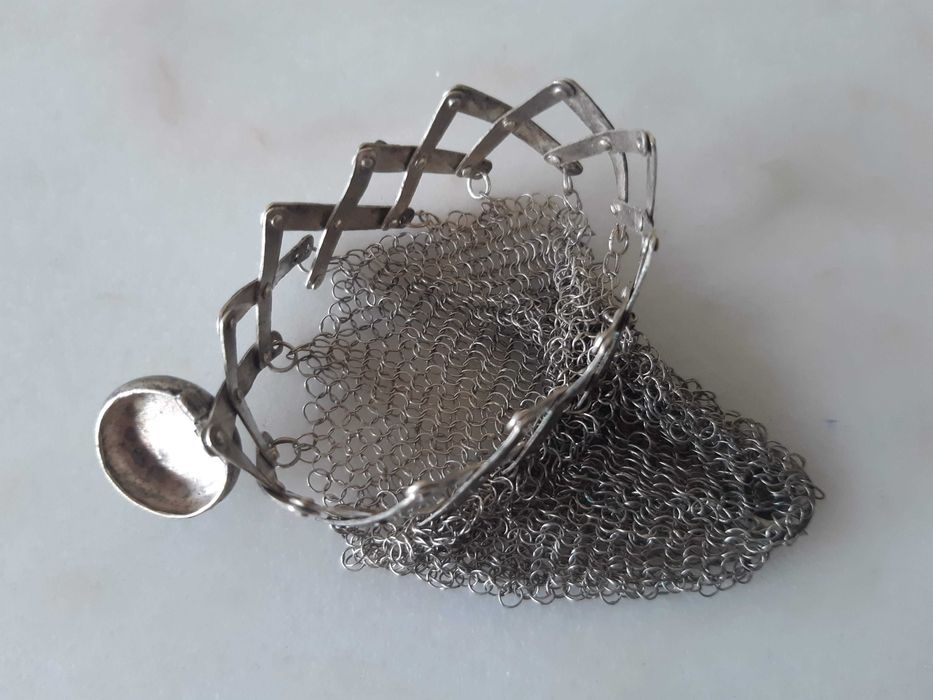 Porta moedas prata, anos 1960