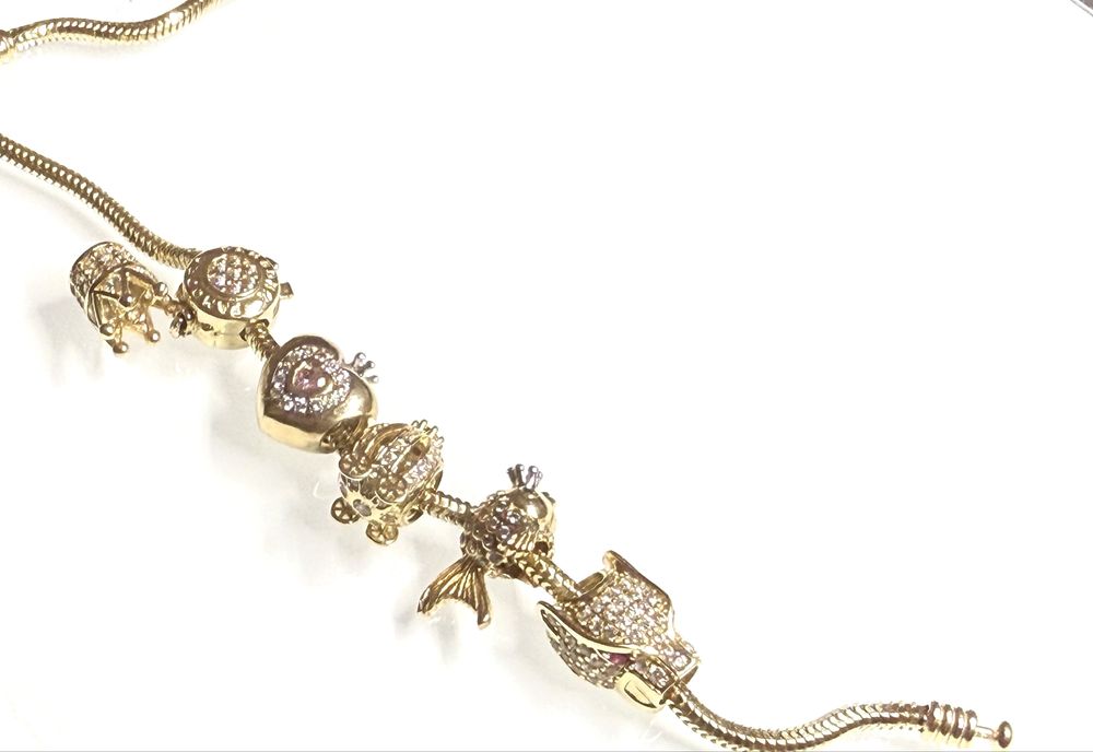 Okazja Złoty charms próba 585 głowa pumy nowy styl cartier