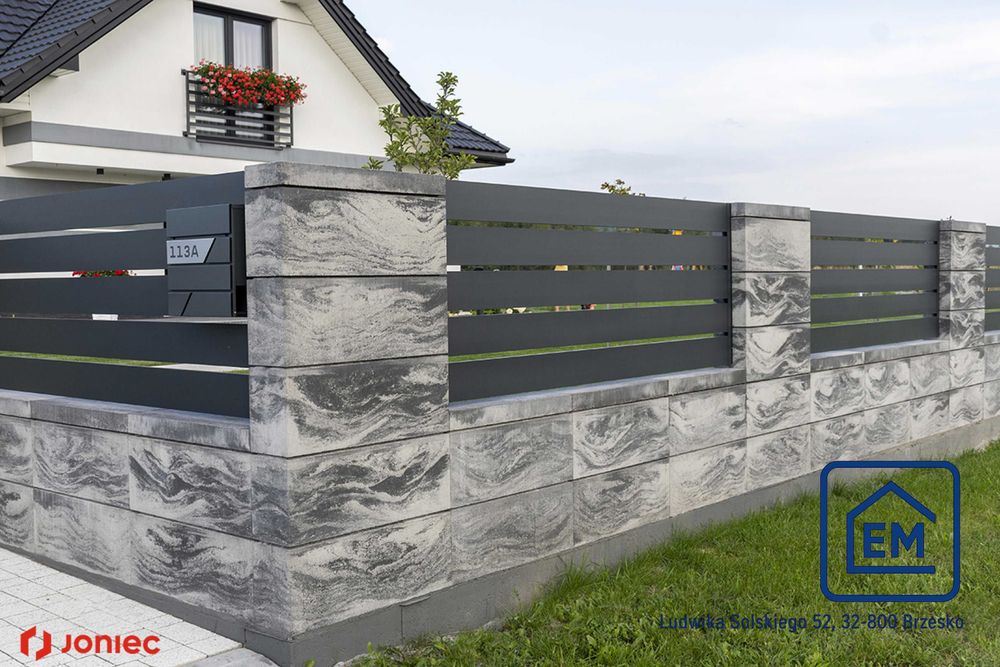 Pustaki ogrodzeniowe JONIEC - ROMA MEGA - RM19 - nowoczesna forma