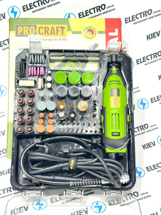 Гравер Procraft PG520 в чемодане,гибкий вал,насадки ТОП ЦЕНА ЗВОНИТЕ