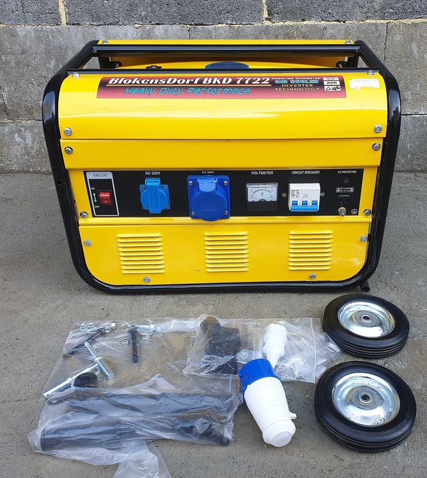 NOWY agregat prądotwórczy 1F 3,8kW 230V 3F 6,7kW 400V HC40-250/BOT