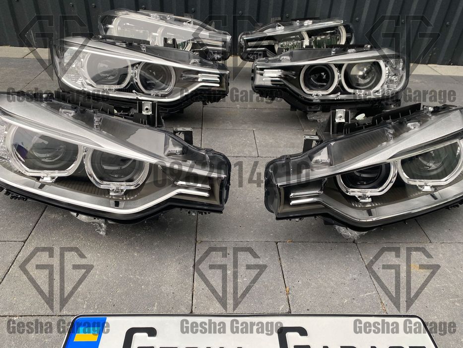 Комплект фар BMW БМВ F30 F31 рест дорест full led xenon lci halogen
