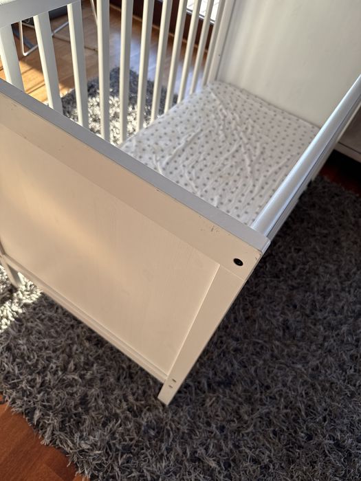 Ikea łóżeczko sudvik z materacem