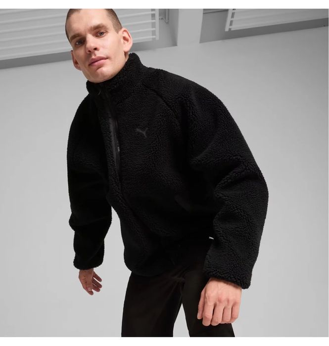 PUMA Reversible Sherpa Jacket Black