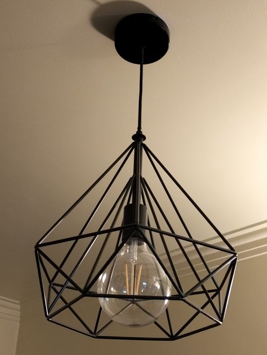 3 Candeeiros usados em formato de diamante  (30e cada )