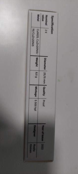 Moeda comemorativa de 2€ Suomi-Finland