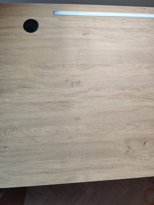 Blat 160x80 kolor dąb kamienny z panelem led