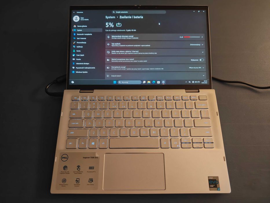 DELL Inspiron 7306 Pęknięty ekran 13.3" i7-1165G7 16GB RAM 512GB SSD