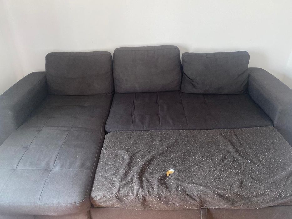 Sofá chaise longe preto