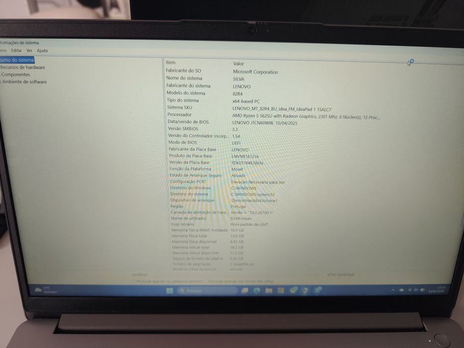 Portátil novo Lenovo