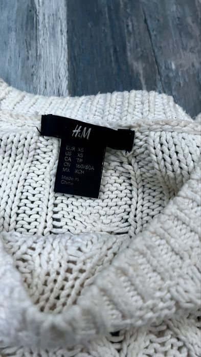 Biały sweter H&M XS
