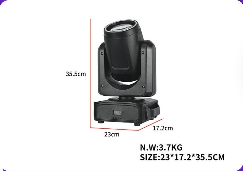 Світлодіодні прожектори Led Beam 200W з світлодіодним кільцем 18 призм