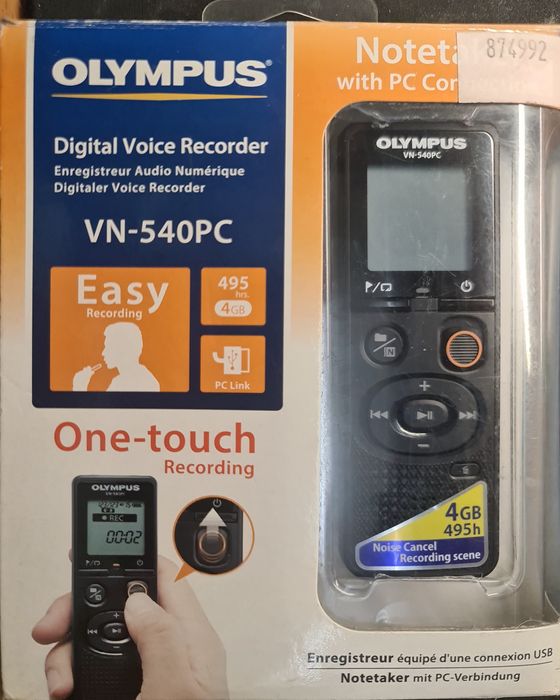 Dyktafon cyfrowy OLYMPUS VN-540PC