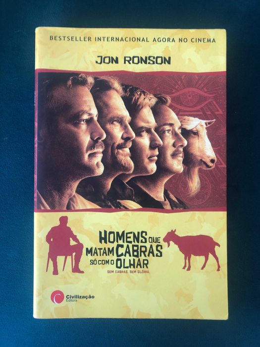 Homens que matam cabras só com o olhar-  Jon Ronson LIVRO