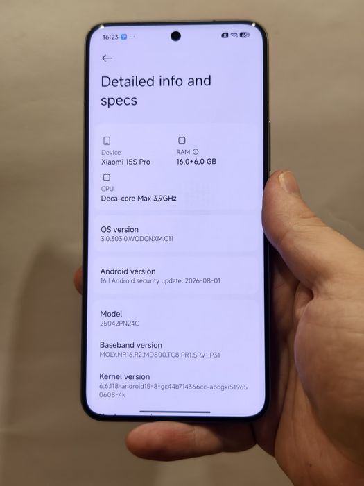 Xiaomi 15S Pro 16/512