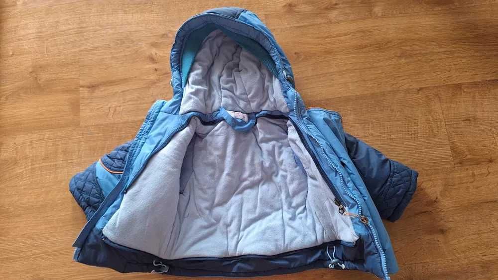 KOMBINEZON kurtka i kaptur odpinany polar odpinana osłona na nogi