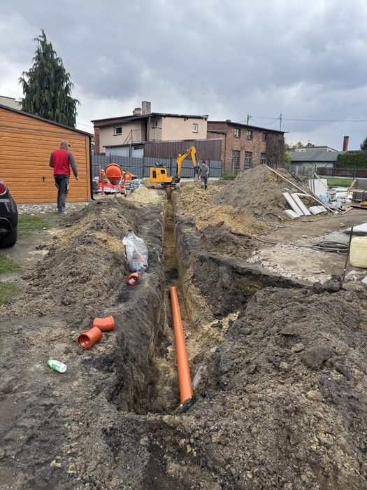 Koparka / Minikopaka / Usługi koparko-ładowarką - Wynajem z operatorem